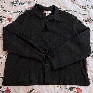 Evan Picone 100% Wool Button Down